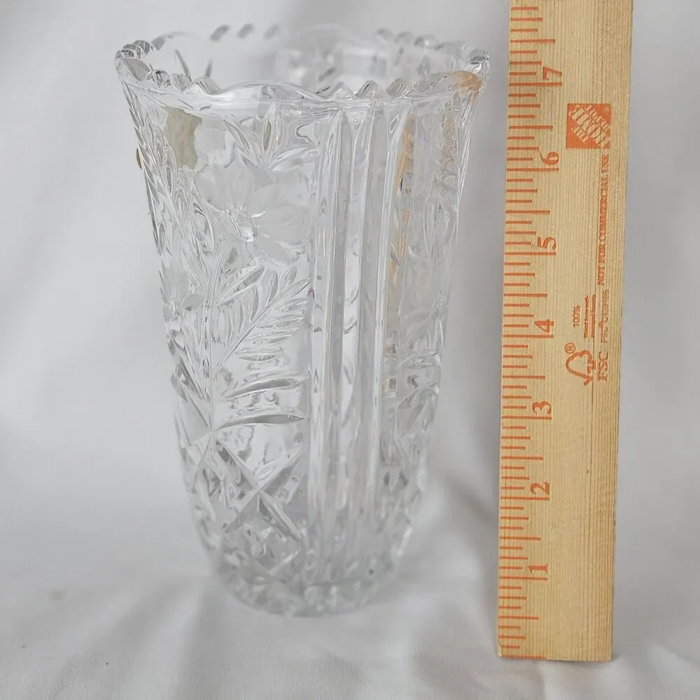 Vase Stylesetter 24% Full Lead Crystal Style 302808 Margaret  7” Tall New in Box